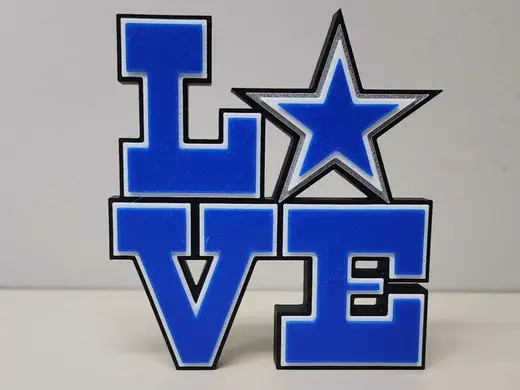 Dallas Cowboys Love Desk Display