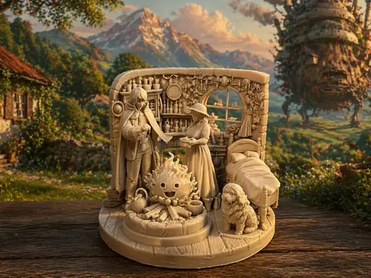 Howl's Moving Castle Diorama Studio Ghibli
