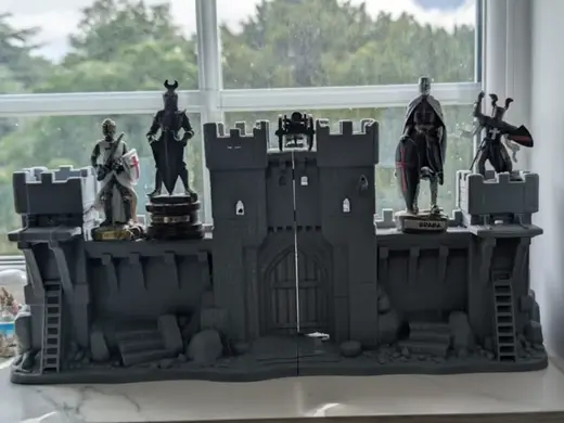 Medieval castle display for figures