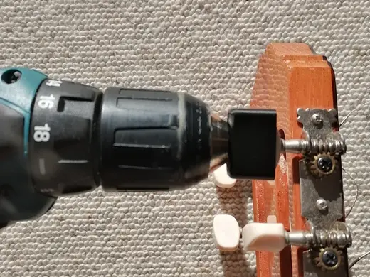 Guitar String Winder for cordless screwdriver