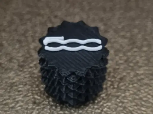 Tire valve cap Fiat 500