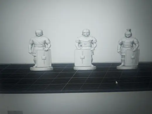 Catan 3D + Cities & Knights Romans game pieces
