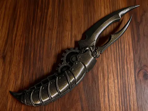 Steampunk Cyborg Reaper Claw Tactical Dagger