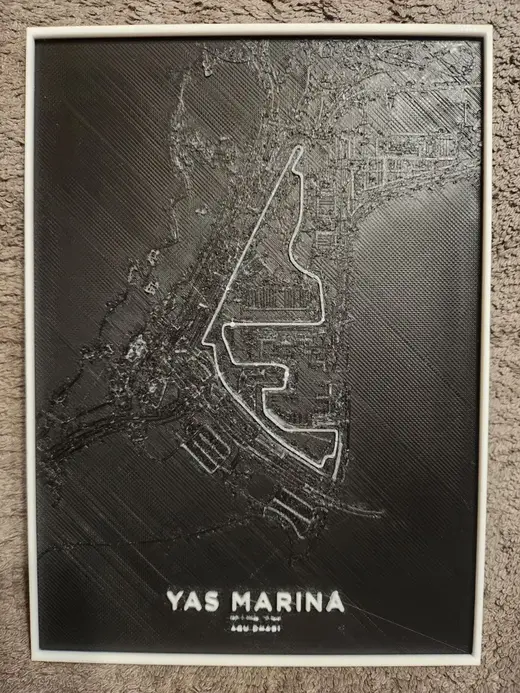 Yas Marina Circuit F1 - HueForge