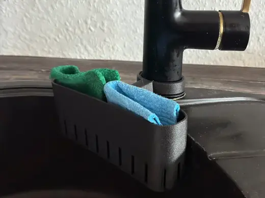 Parametric Faucet-Mount Hanging Basket