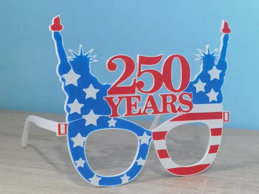 America 250th Anniversary Patriotic Glasses 3