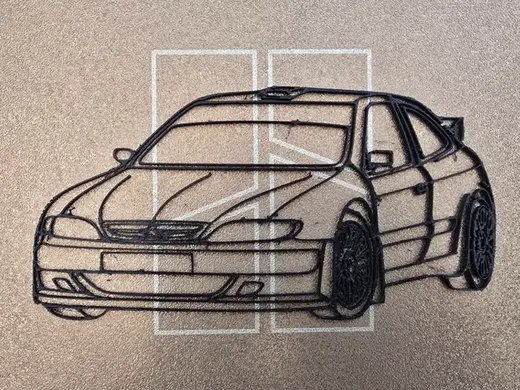 Line art Xsara maxi Kit car de 3/4