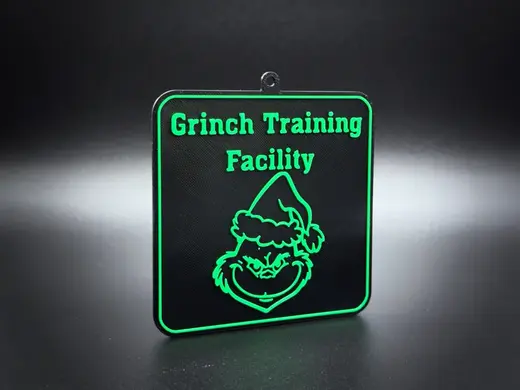 Grinch Training Facility Christmas Ornament