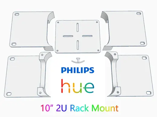 Hue Bridge Hub 10 Inch 2U Rack Mount