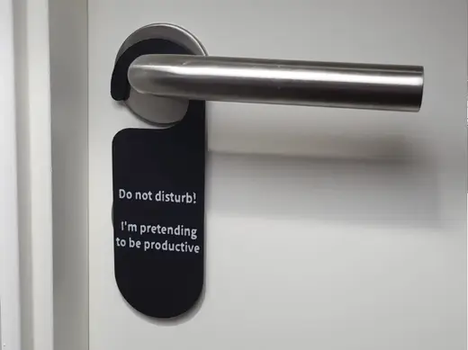 Funny "Do Not Disturb" Door Sign