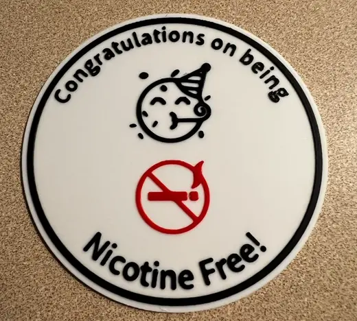 Nicotine Free Sobriety Token