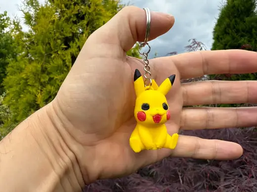 Keychain Pikachu Pokemon - ( 5,5 cm ), noAMS