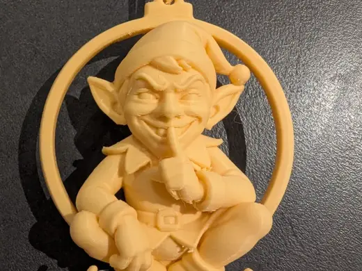 Christmas elf ornament