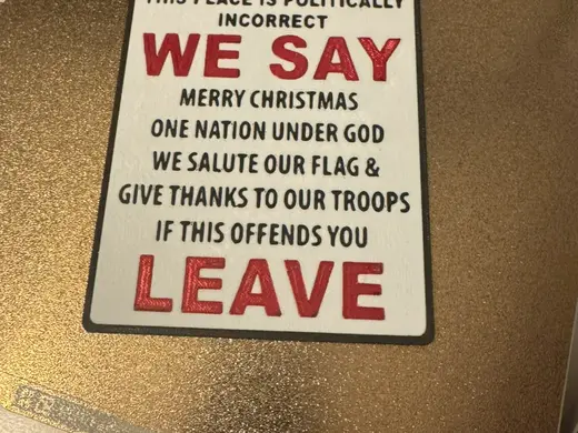 Notice We Say Merry Christmas