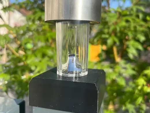 Endkappe Doppelstabmattenzaun 60x60 für Solarlampe