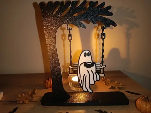Halloween Cute Ghost Swing Decoration