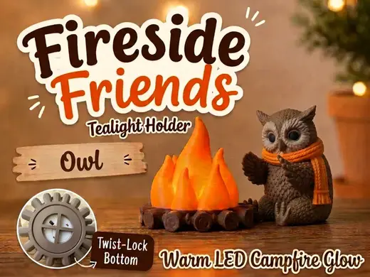 Fireside Friends Tealight Holder Owl