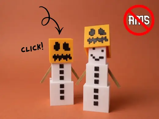 Minecraft Snow Golem Fidget Clicker