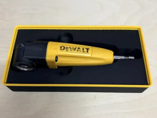 Gridfinity Tray for a Dewalt Right Angle Adapter