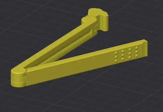 100mm Bag Clip Print in Place