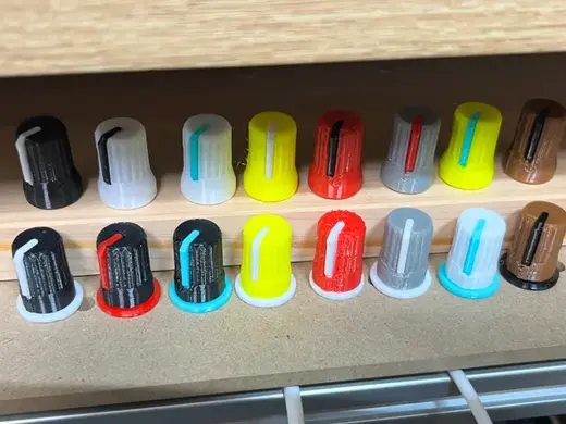 TPU DJ EQ KNOB ほとんどのDJミキサーで使えるように角度と種類たくさん用意