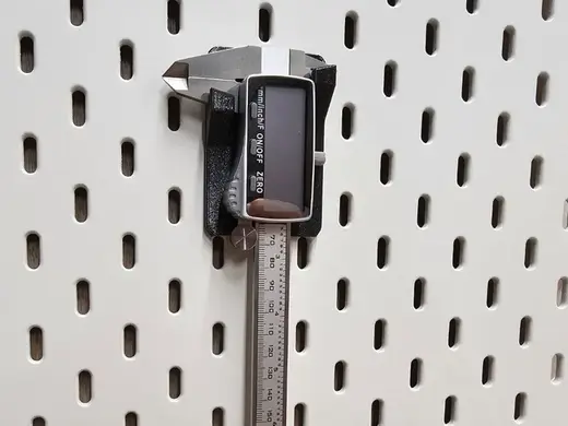 Caliper Mount for Skadis Pegboard