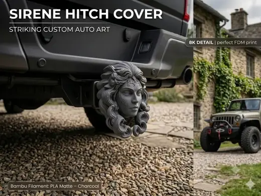 Sirene Trailer Hitch Cover