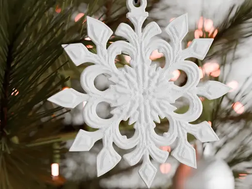 Christmas Snowflake Ornament - Ornate