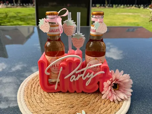 Lillet Berry Party Halter Schrift Schriftzug
