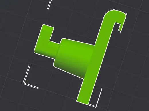H2D Side Mount Hook for Skadis Board