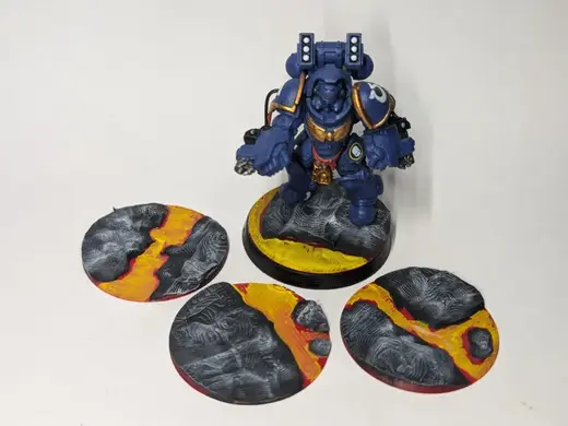 Base Topper 40mm 50mm Lava - 40k DnD AoS