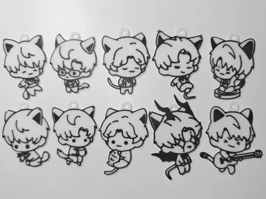 恋与深空猫猫钥匙扣2