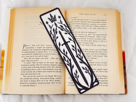 Lord of the Rings Sword Crown Bookmark
