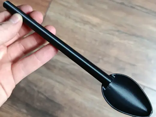 Spoon Straw slush ice no supports long