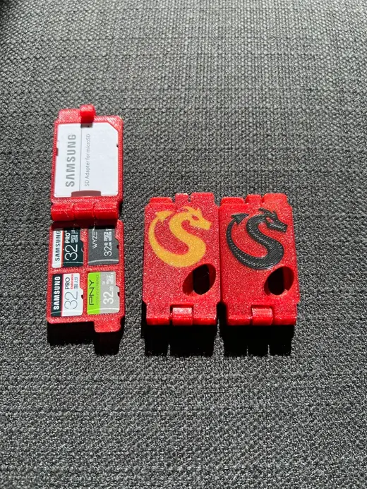 Customizable SD Card Wallet - 4 Micro SD Cards + 1 Regular Size (or adapter)