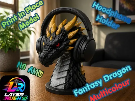 Dragon Head For Showcase And Headphone Holder