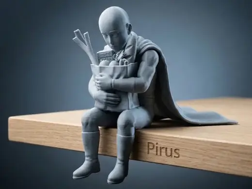 Saitama sad – One Punch Man Desk Companion