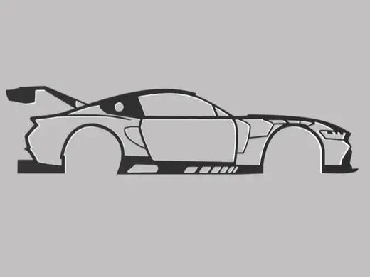 Mustang GT3 Wall Art