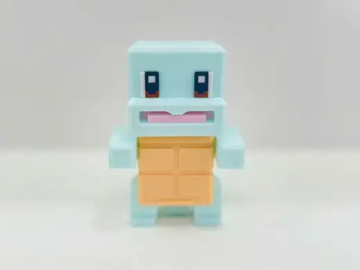 Squirtle Pokemon Voxel Multipart Low Color Remix