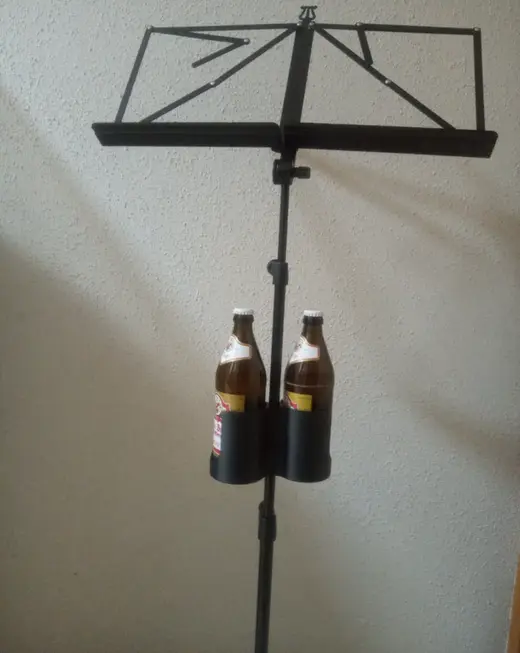 Getränkehalter/Bierflaschenhalter für Notenständer