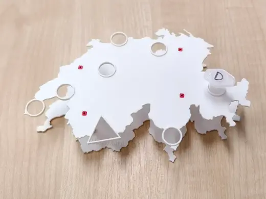 Eppi micro tube rack, Switzerland map