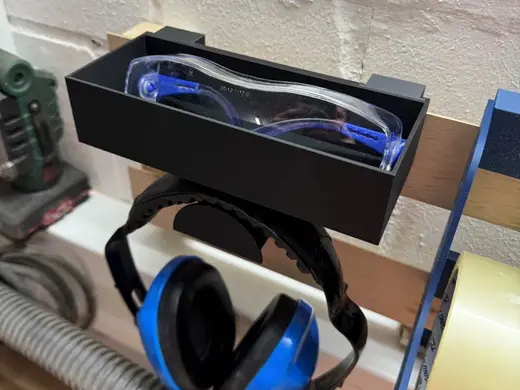 French-Cleat-Halterung für Brille und Gehörschutz