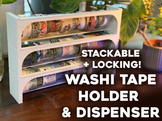 Washi Tape Holder & Dispenser - stack & lock!