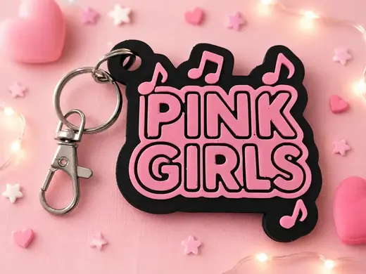 Pink Girls Keychain