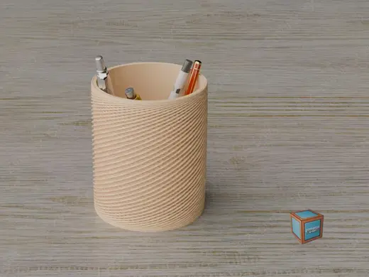 Pot à stylo cylindrique - TwistLine