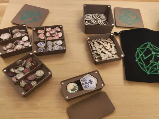 Arkham Horror LCG Chapter 2 insert and token trays