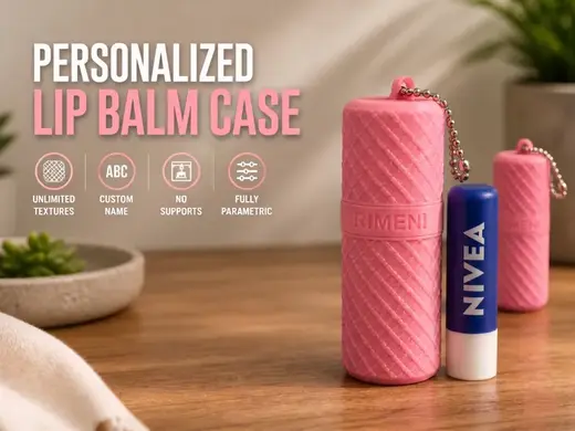 Customizable Lip Balm Holder Multi-Pattern Edition