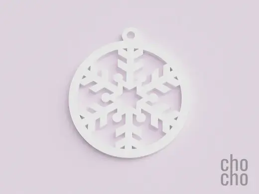 Snowflake Christmas Ornament VI