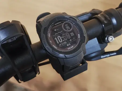Bike holder on garmin watches