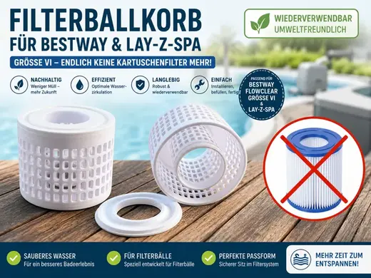 Bestway Größe VI / 6 Lay-Z-Spa Filterball-Korb